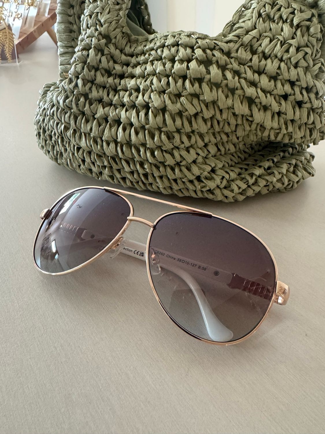 Classic Gold Aviator Sunglasses