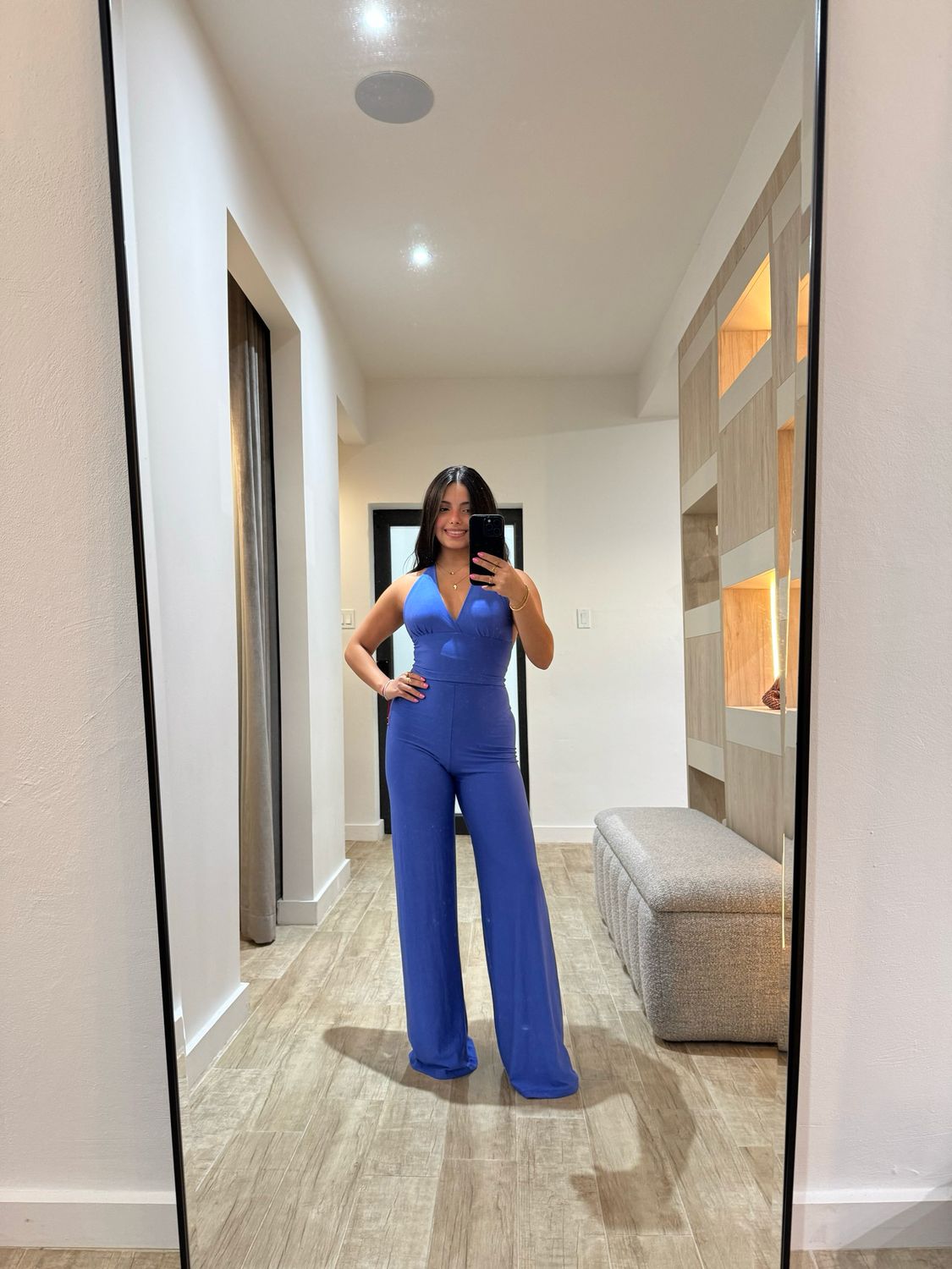 True Blue Halter Top & Pants Set By Pía