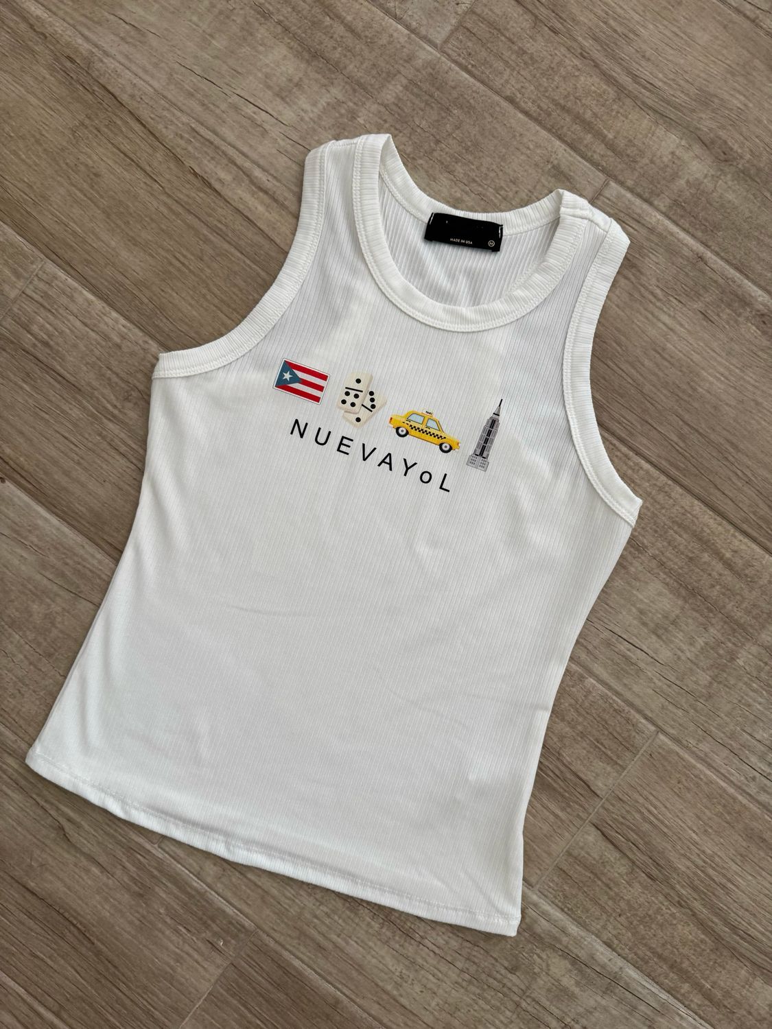 Nuevayol White Tank Top