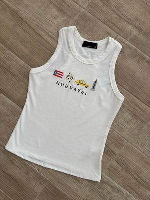Nuevayol White Tank Top