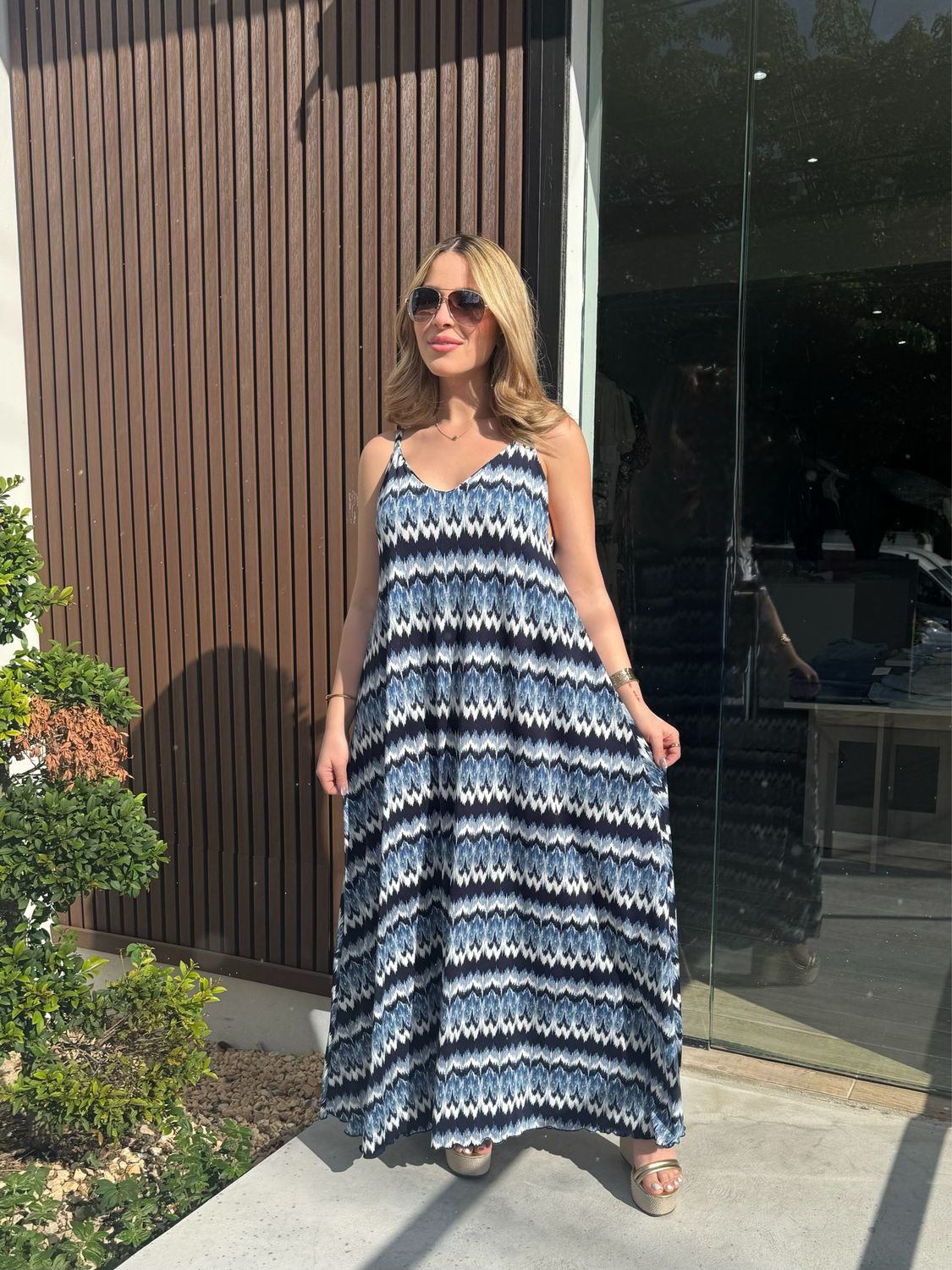 Endless Blue Maxi Dress By Marena