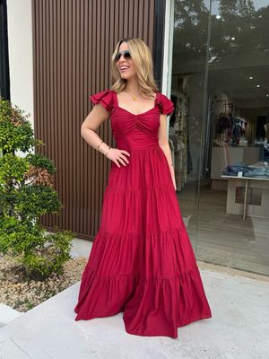 Scarlet Red Maxi Dress