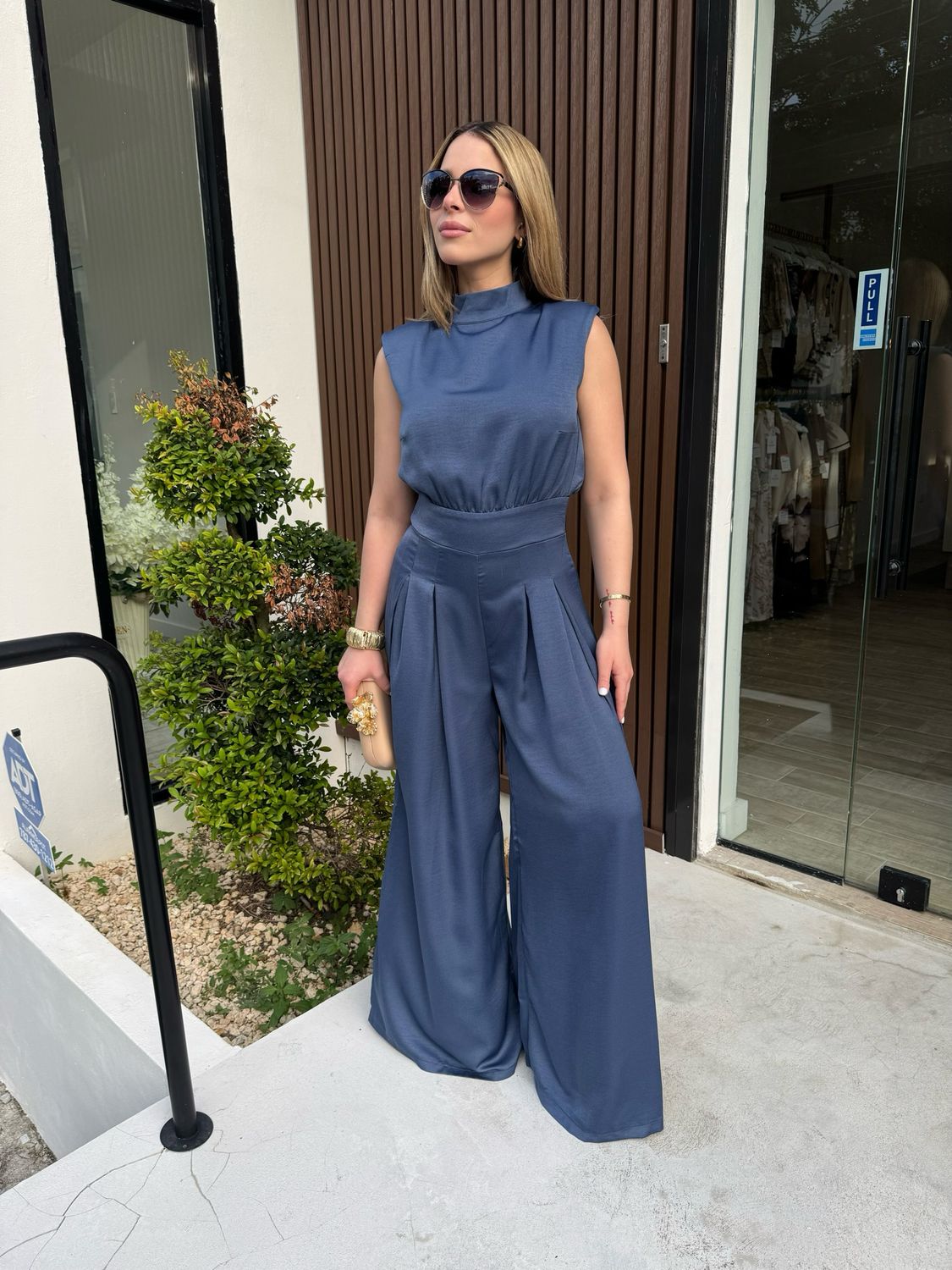 Classic Blue Jumpsuit