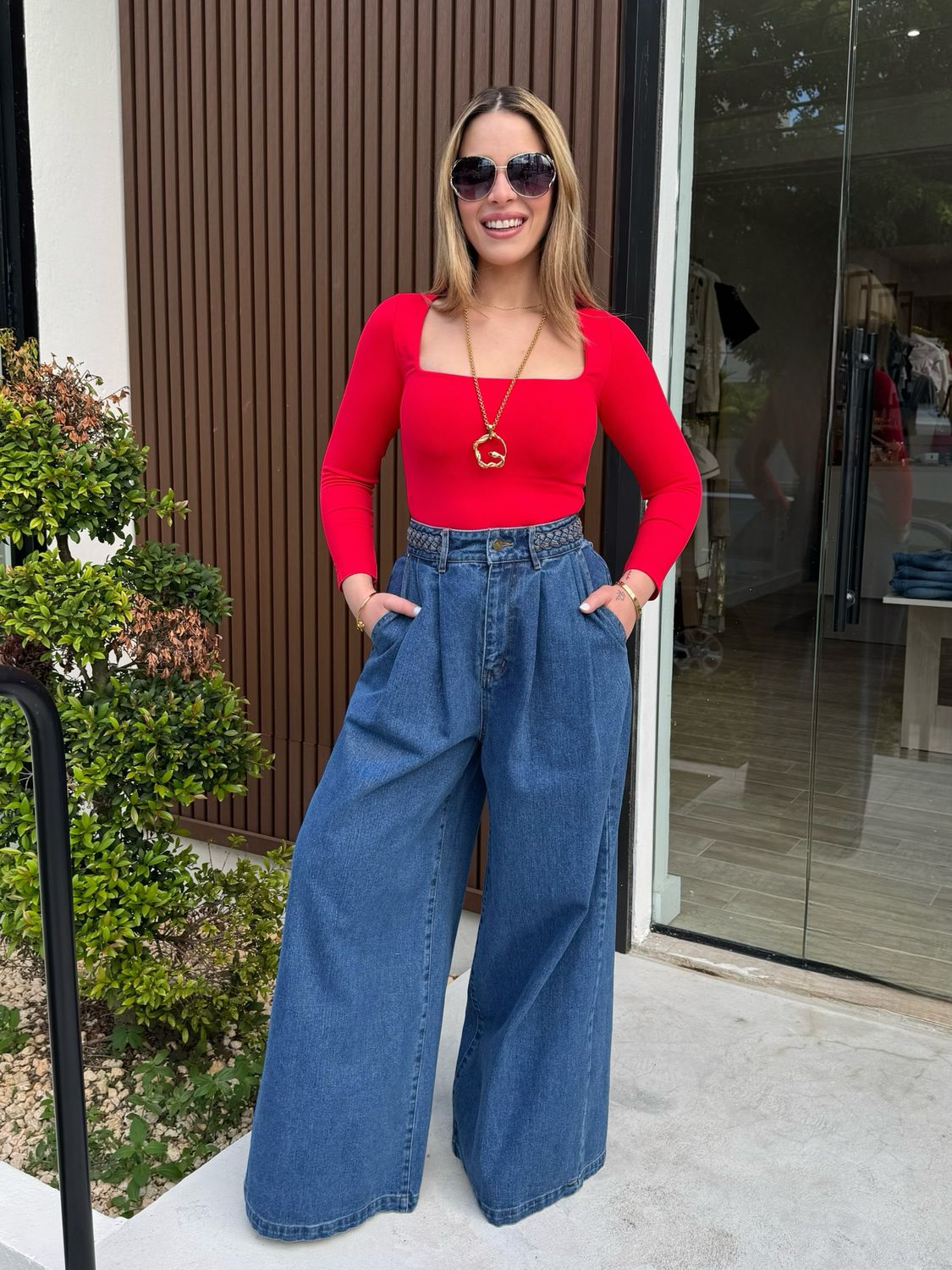 Highwaisted Braid Jeans
