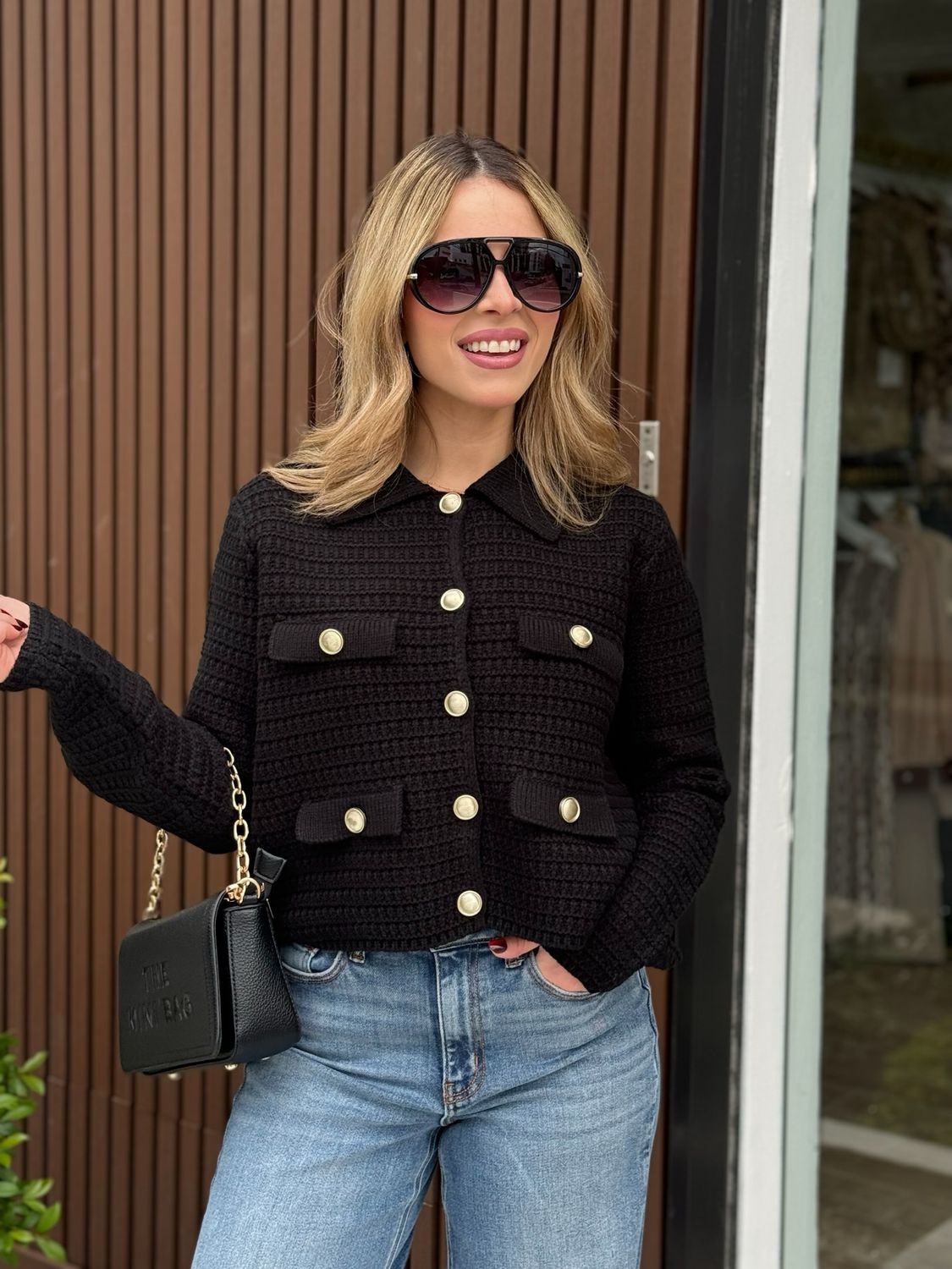 Classy & Elegant Black Cardigan