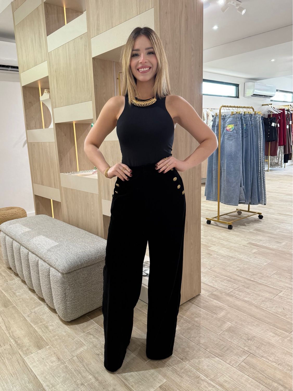 Perfect Black Suede Pant