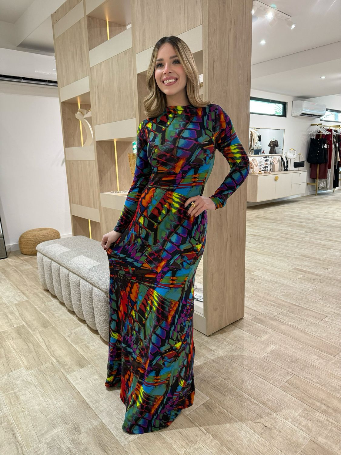 Fall Vibes Long Sleeves Maxi By Pía