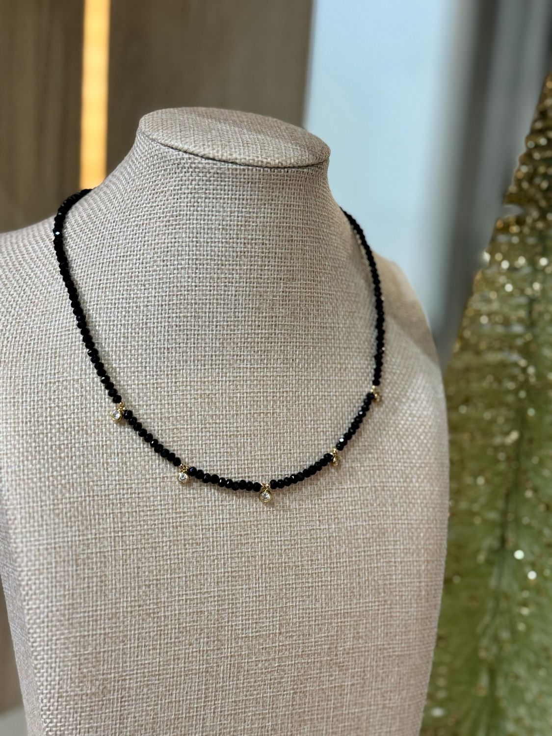 Black Delicate Necklace