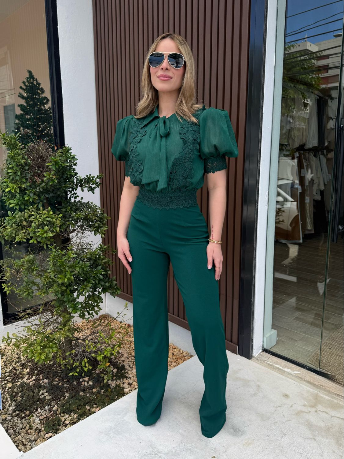 Deep Emerald Green Jumpsuit Deep Emerald Green Jumpsuit