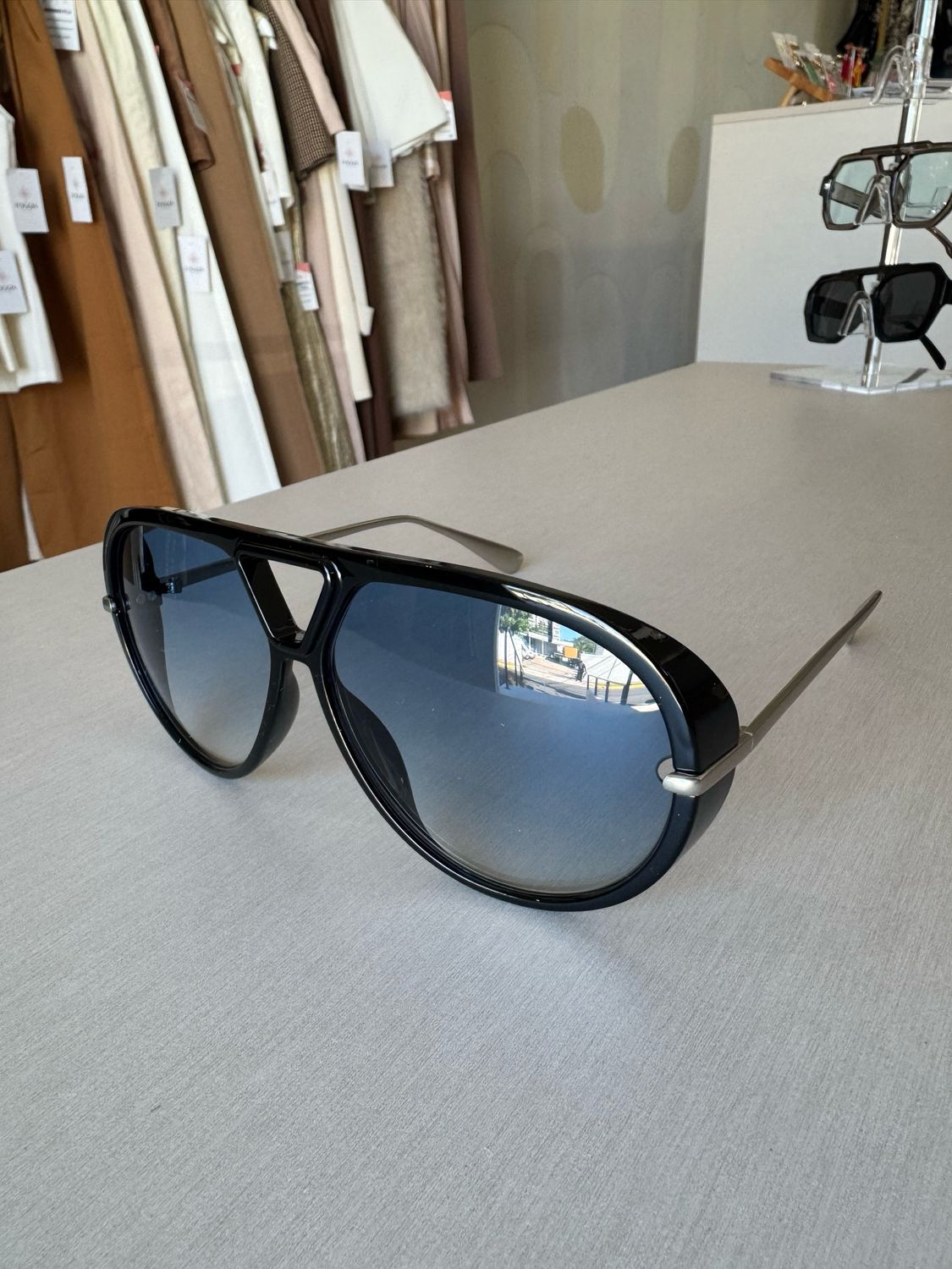 Black Blue Sunglasses