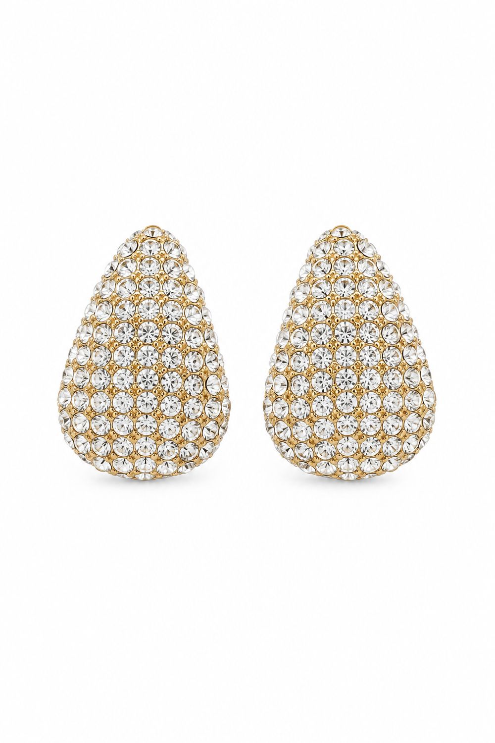 Crystal Glow Teardrop Earrings