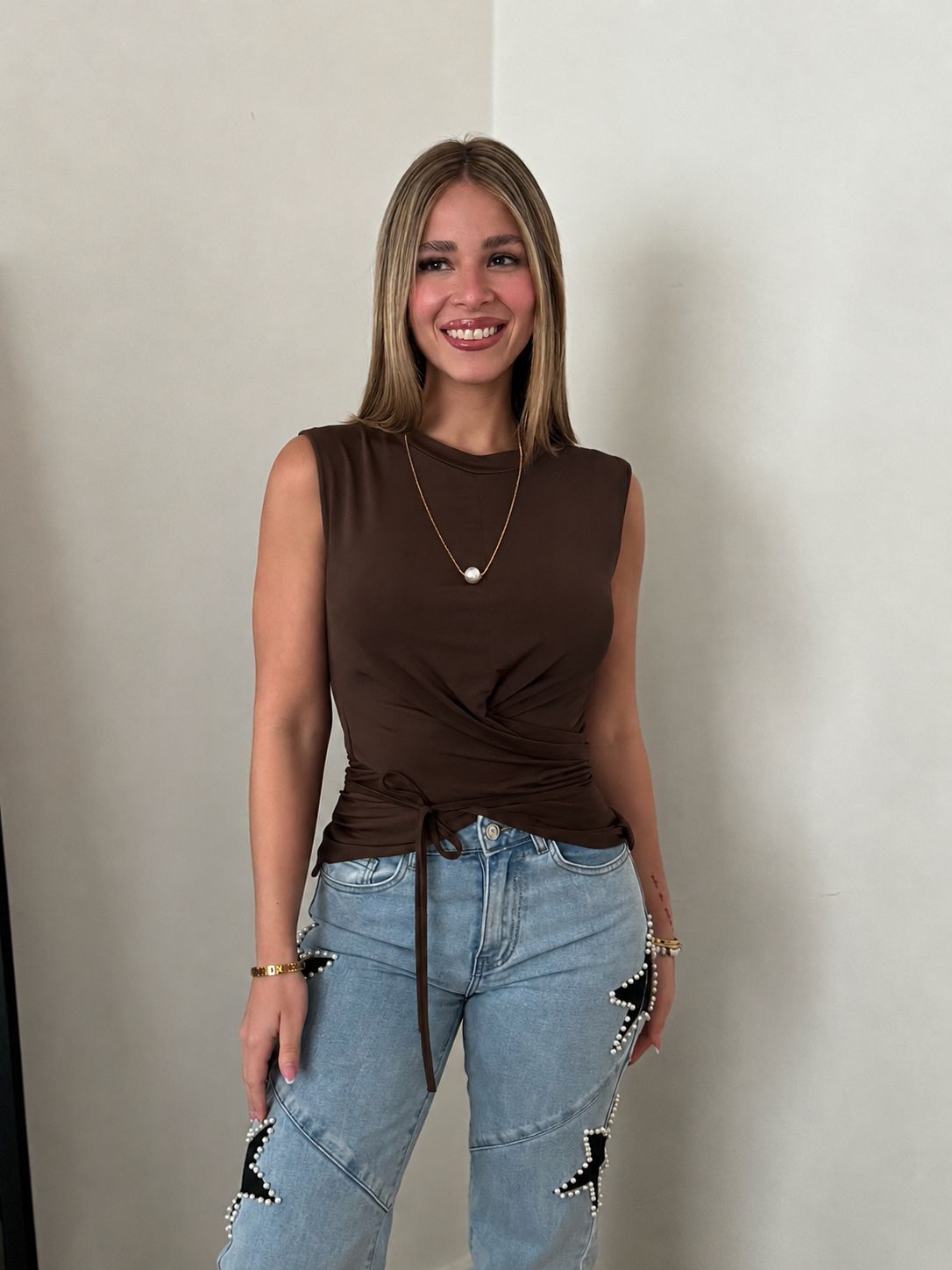 Choco Wrap Around Blouse
