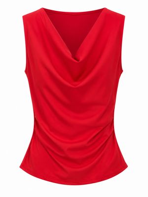 Red Drape Top (One Size)