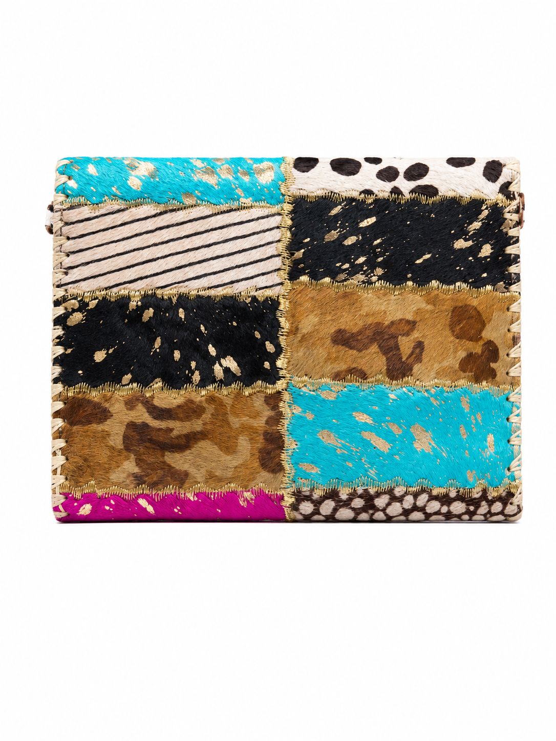 Wild Luxe Fuschia Clutch