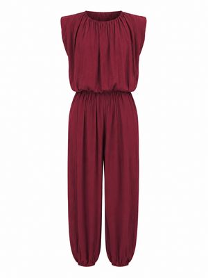 Burgundy Bubble Top & Pant Set (One Size)