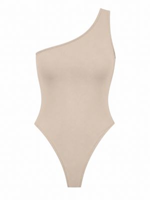 Nude One-Shoulder Bodysuit ONE SIZE