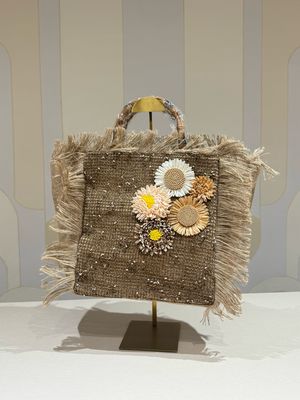 Raffia Natural Flower Bag