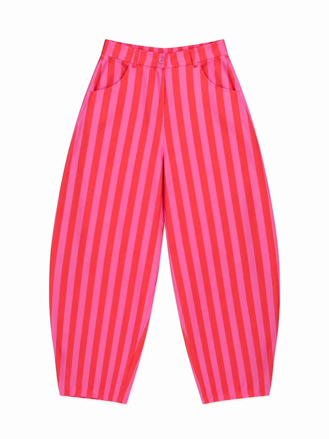 Pink Stripe Barrel Pants ( One Sizes)