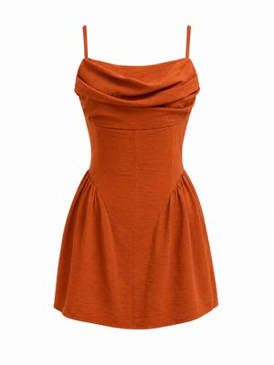 Rust Mini Dress (One Size)