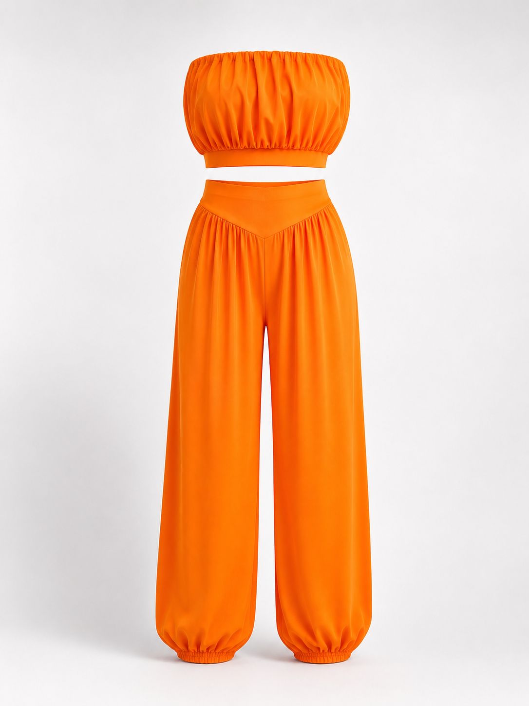 Neon Orange Top & Pant Set Neon Orange Top & Pant Set