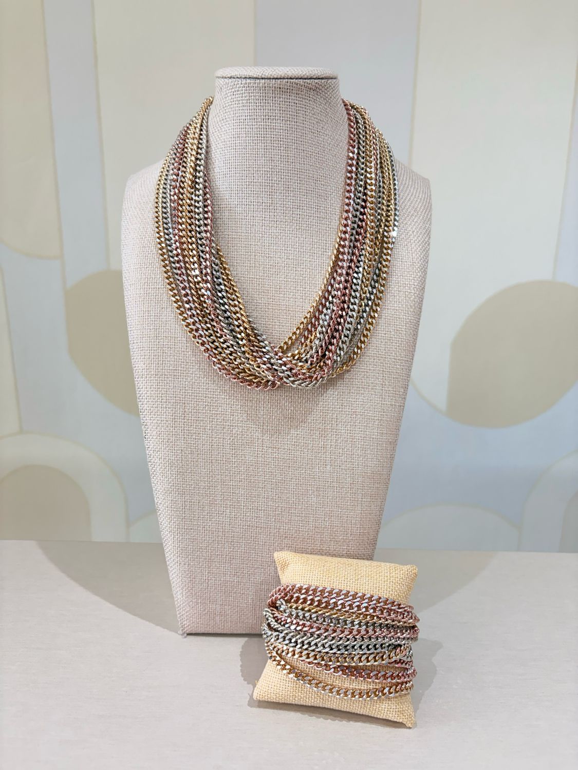 Trinity Luxe Necklace & Bracelet Set