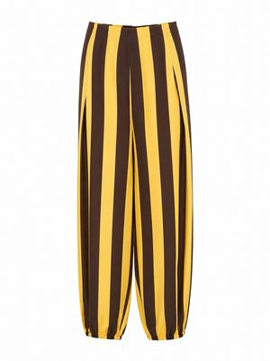 Brown & Yellow Striped Pant