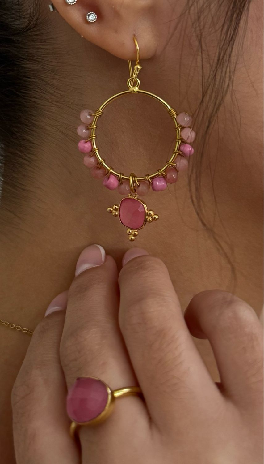 Blush Royale Earring & Ring Set