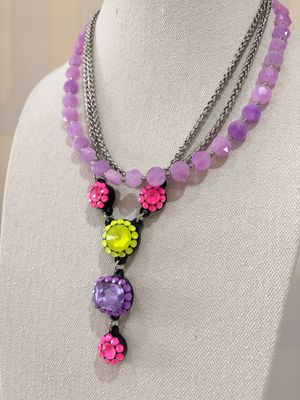 Neon Bloom Statement Jewelry Set