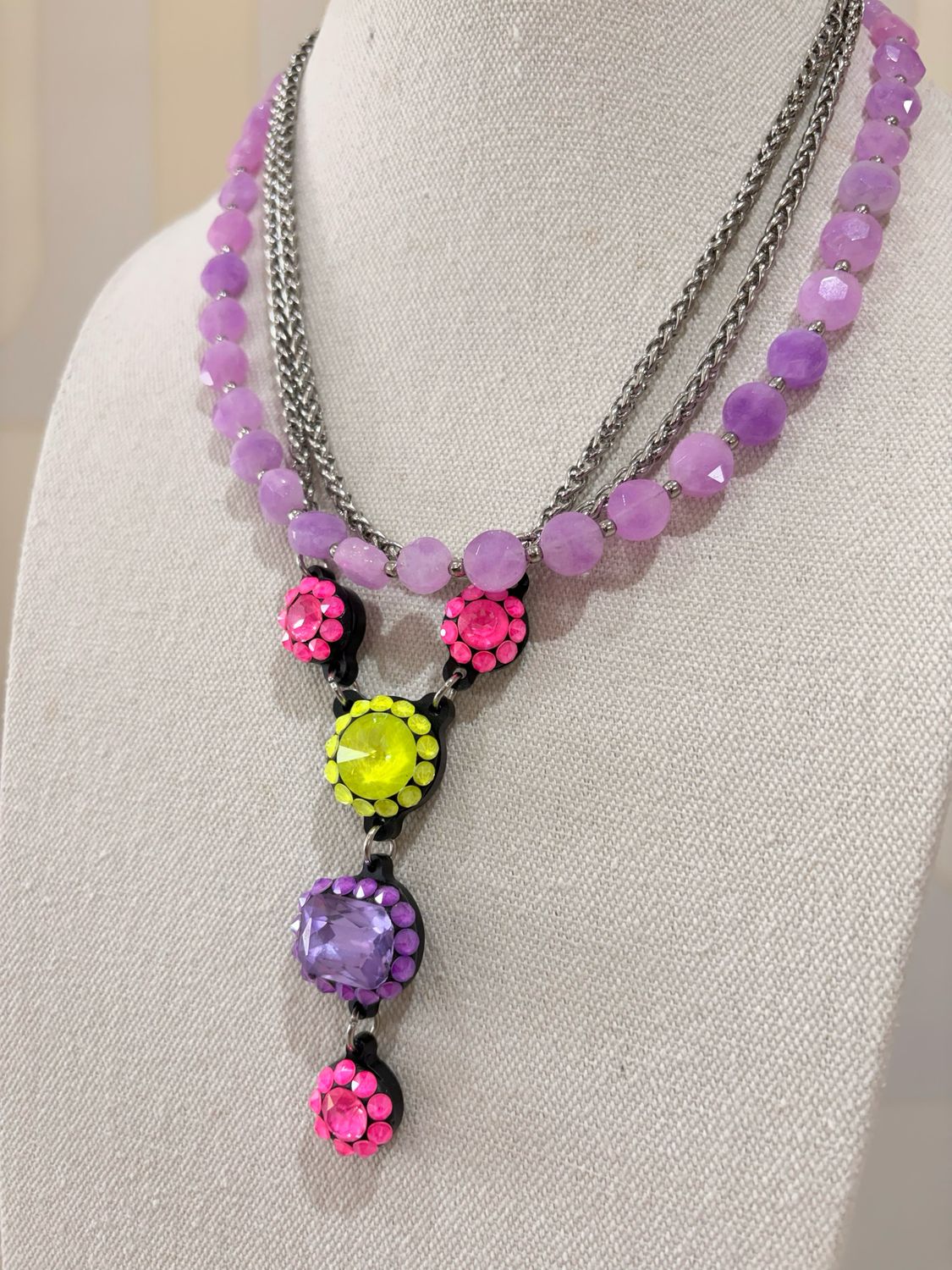 Neon Bloom Statement Jewelry Set