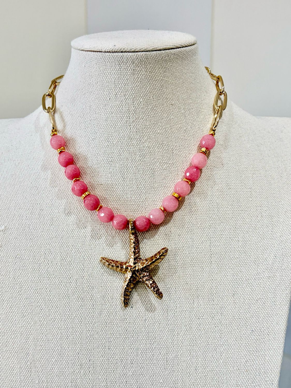 Rosé Starfish Necklace