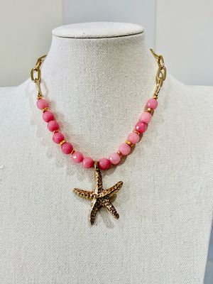 Rosé Starfish Necklace