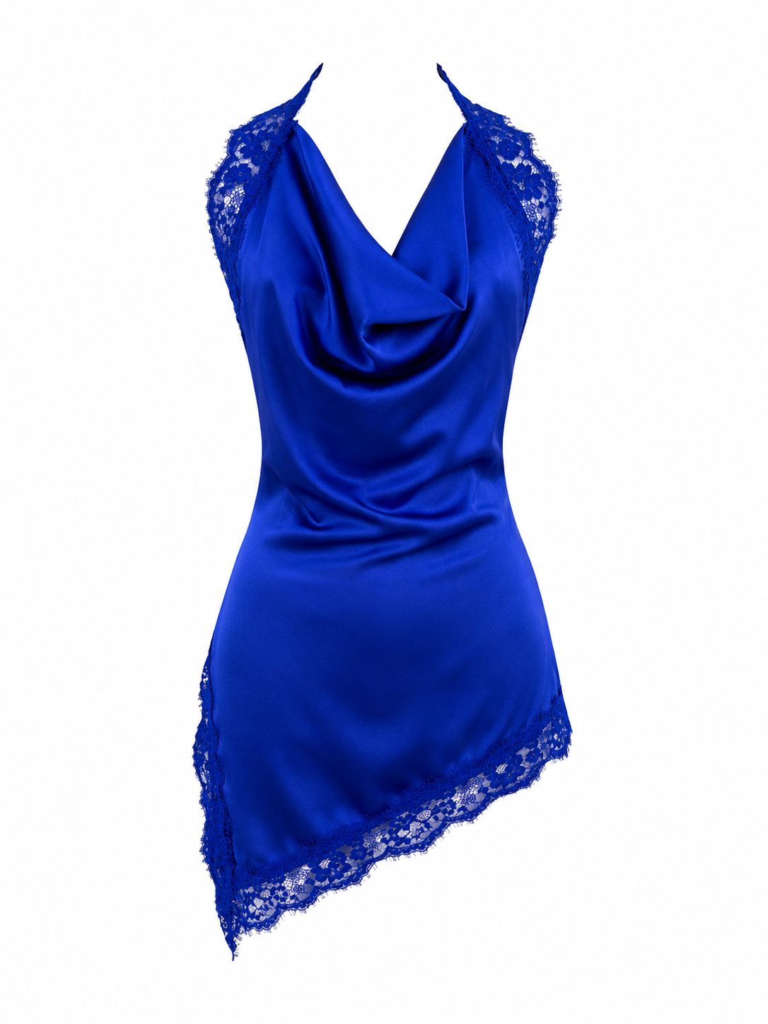 Royal Blue Lace Asymmetric Top Royal Blue Lace Asymmetric Top