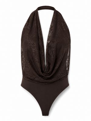 Chocolate Lace Bodysuit (One Size)