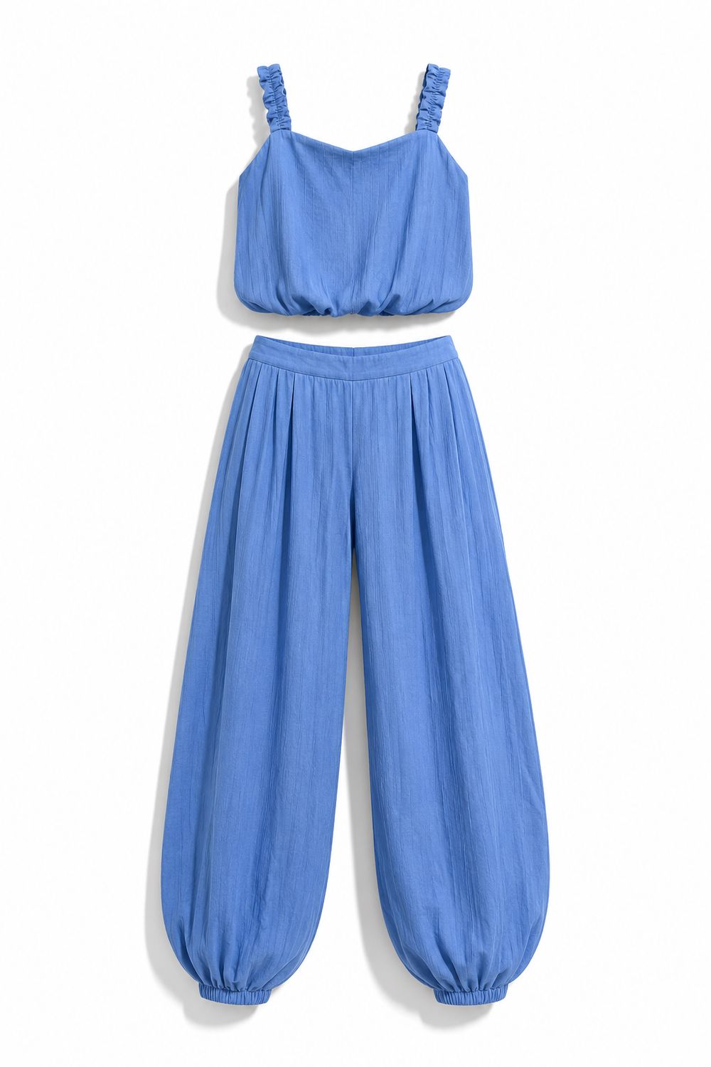 Dusty Blue Balloon Pant Set