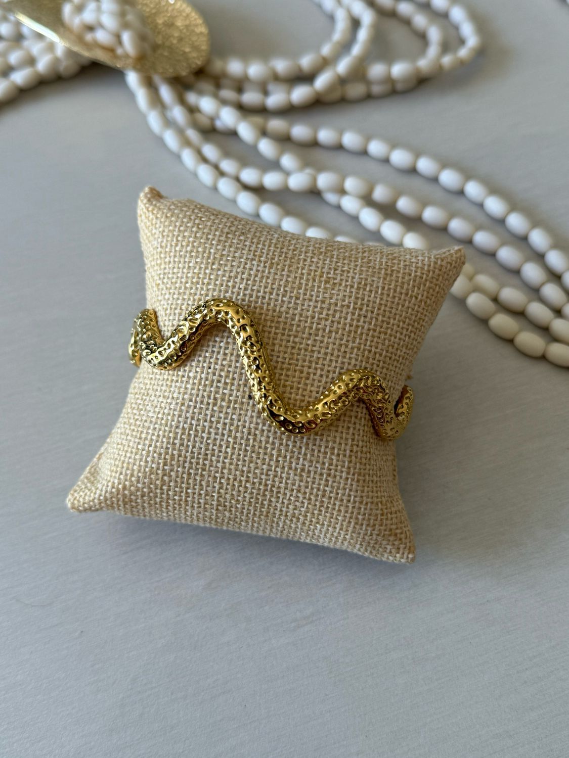 Golden Wave Bracelet