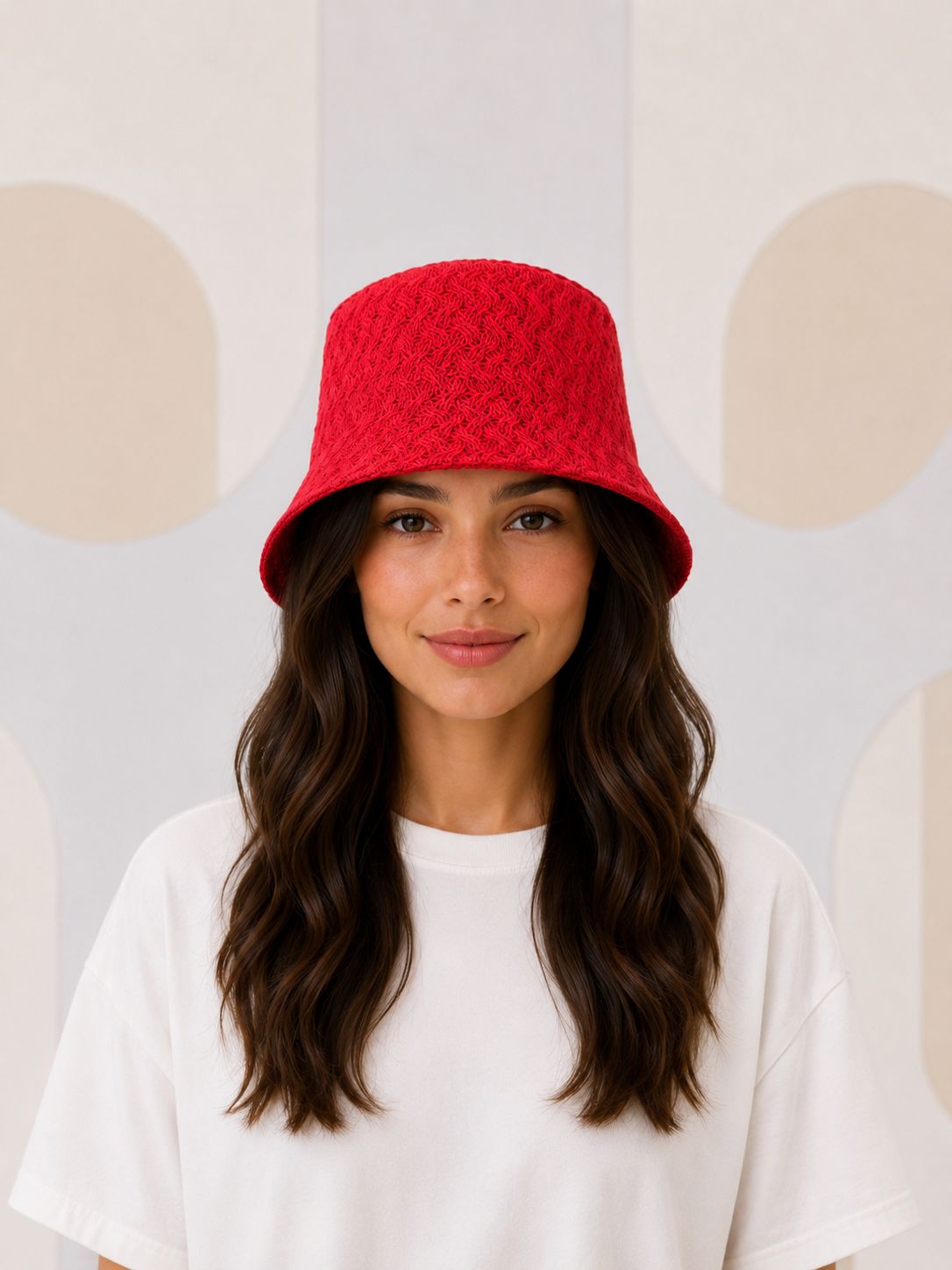 Red Bucket Hat