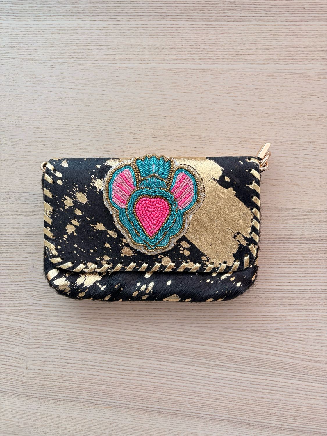 Black Genuine Leather Handbag