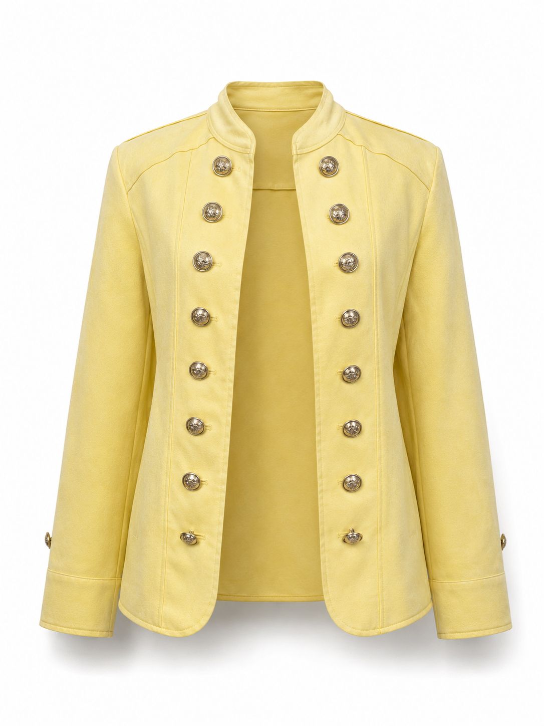 Soft Yellow Napoleon Blazer