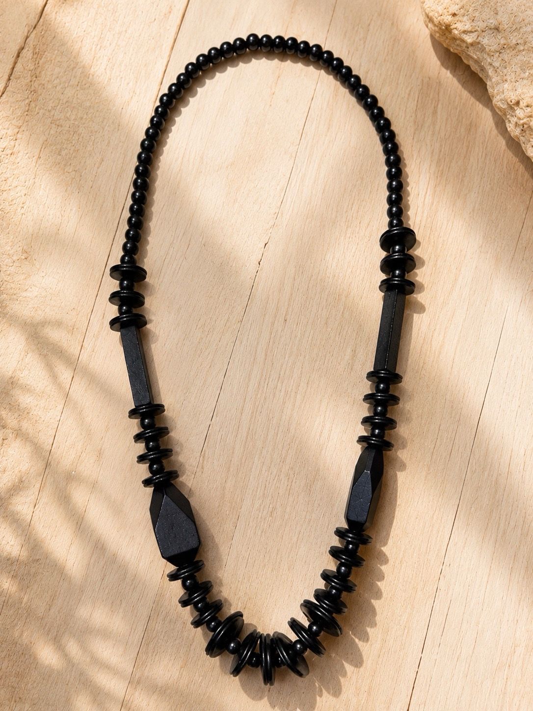 Black Beaded Necklace