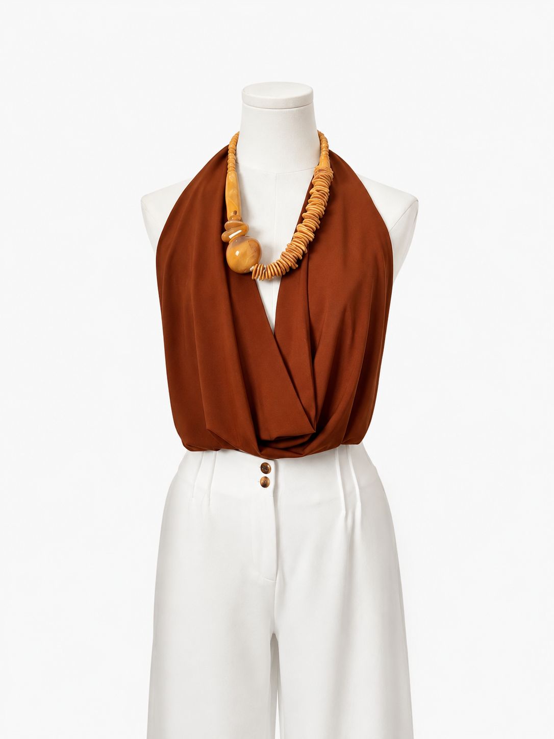 Camel Halter Open Back Top