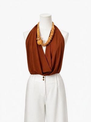 Camel Halter Open Back Top Camel Halter Open Back Top