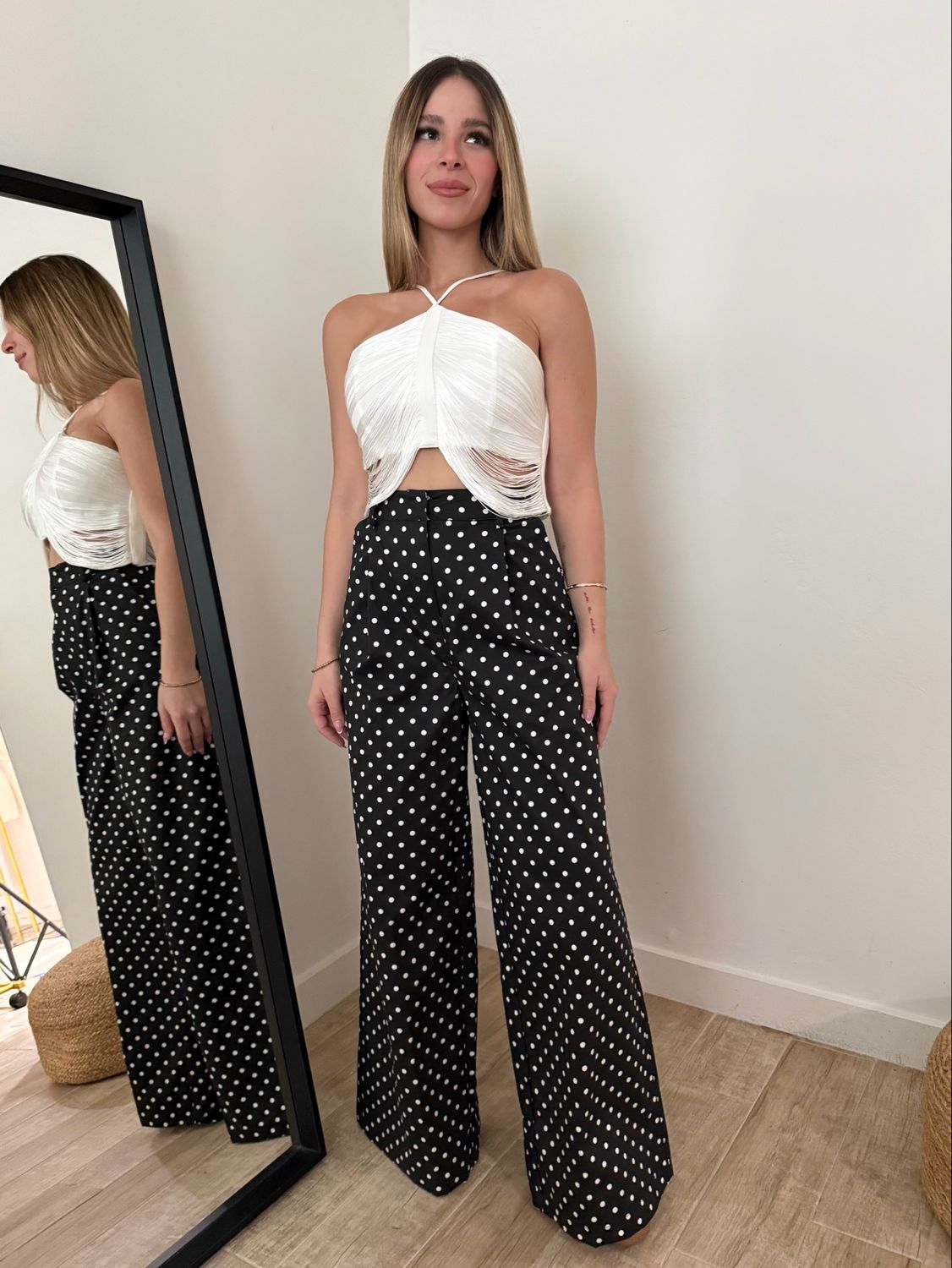 Black & White Polka Dots Pants