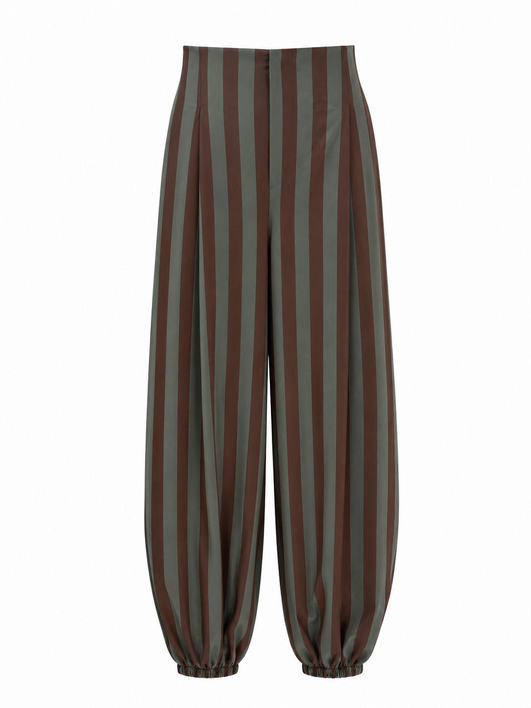 Brown & Olive Striped Pant