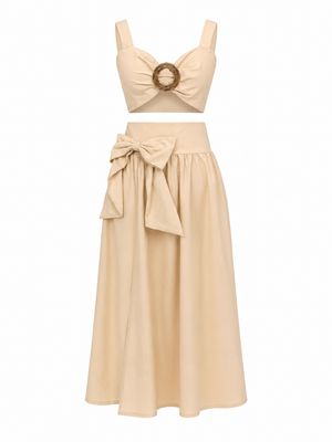 Sandy Bow Skirt Set