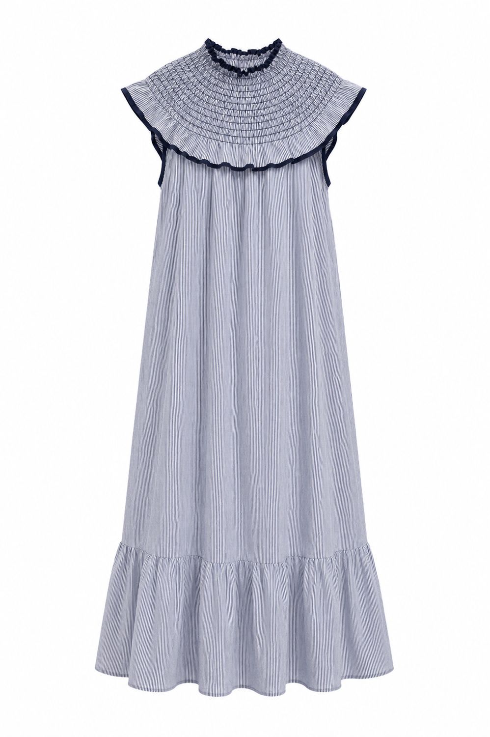 Navy Stripes Breeze Maxi Dress