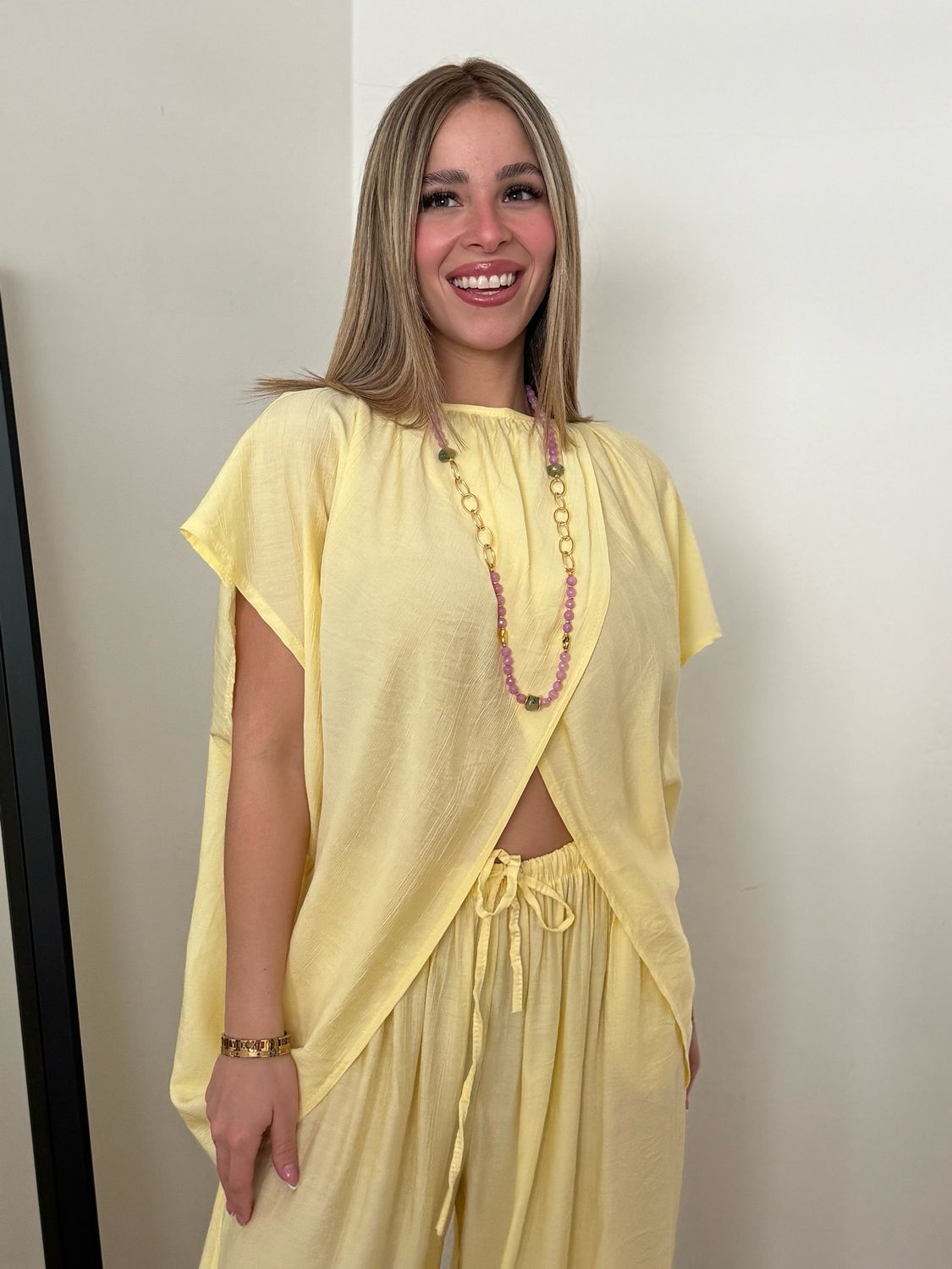 Soft Yellow Resort Blouse