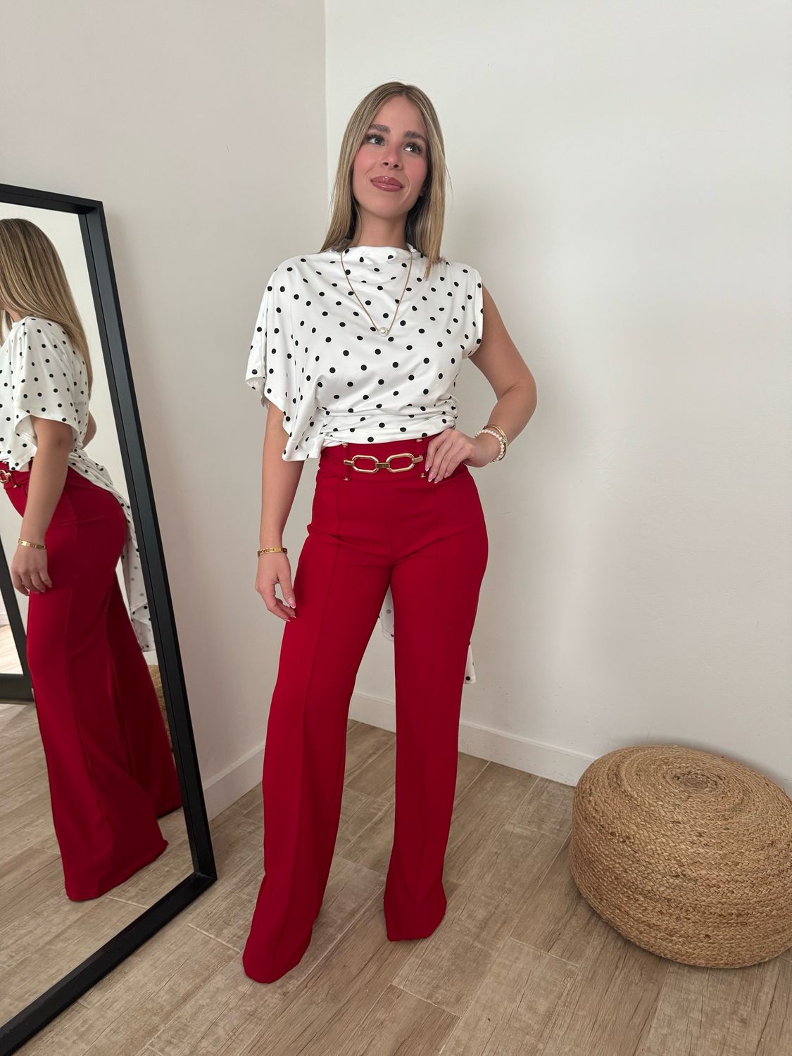 Milano Red Elegant Pant