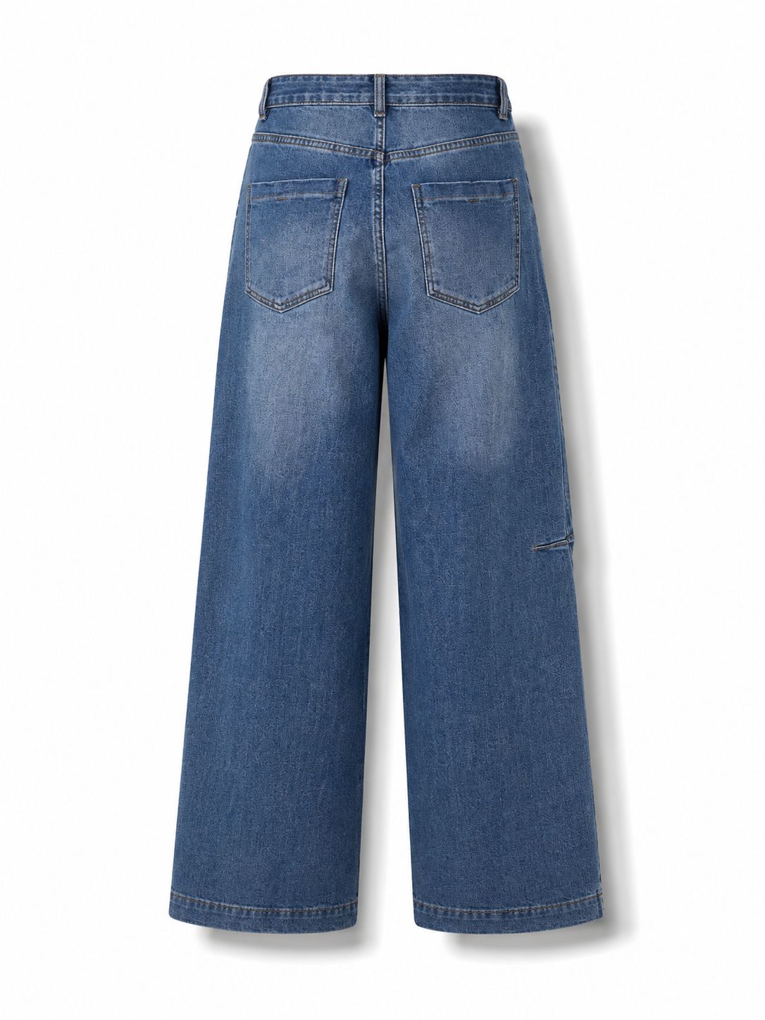 Classic Dark Wash Wide Leg Jeans