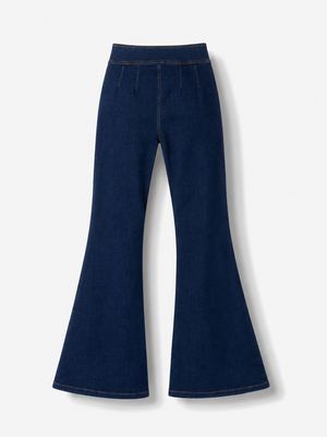 Dark Wash High Rise Flare Jeans
