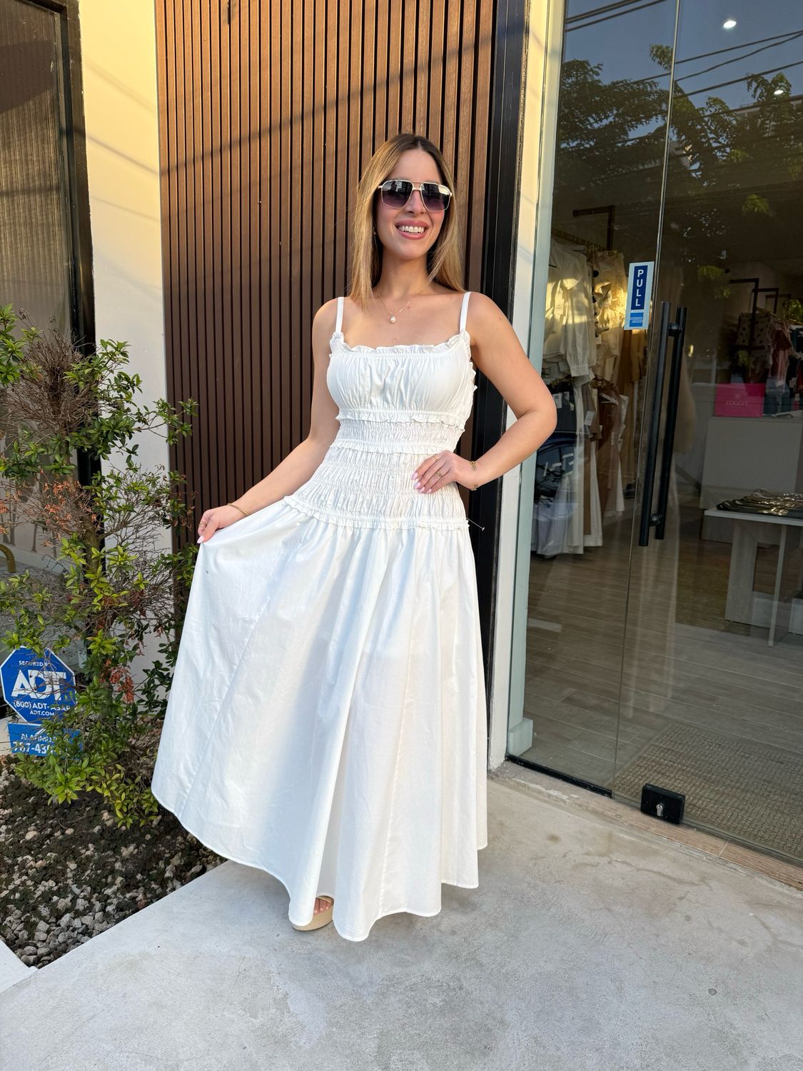 White Beautiful Spandex Maxi Dress